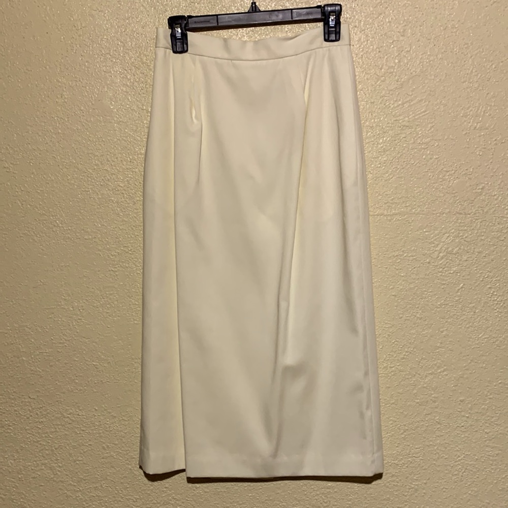 Spiegel Skirt Creamy Ivory/Pale Yellow Size 10
